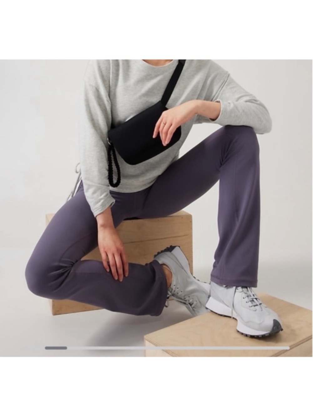 Women's Athleta Lombard Ruched Sweatshirt, large, Light Grey Heather